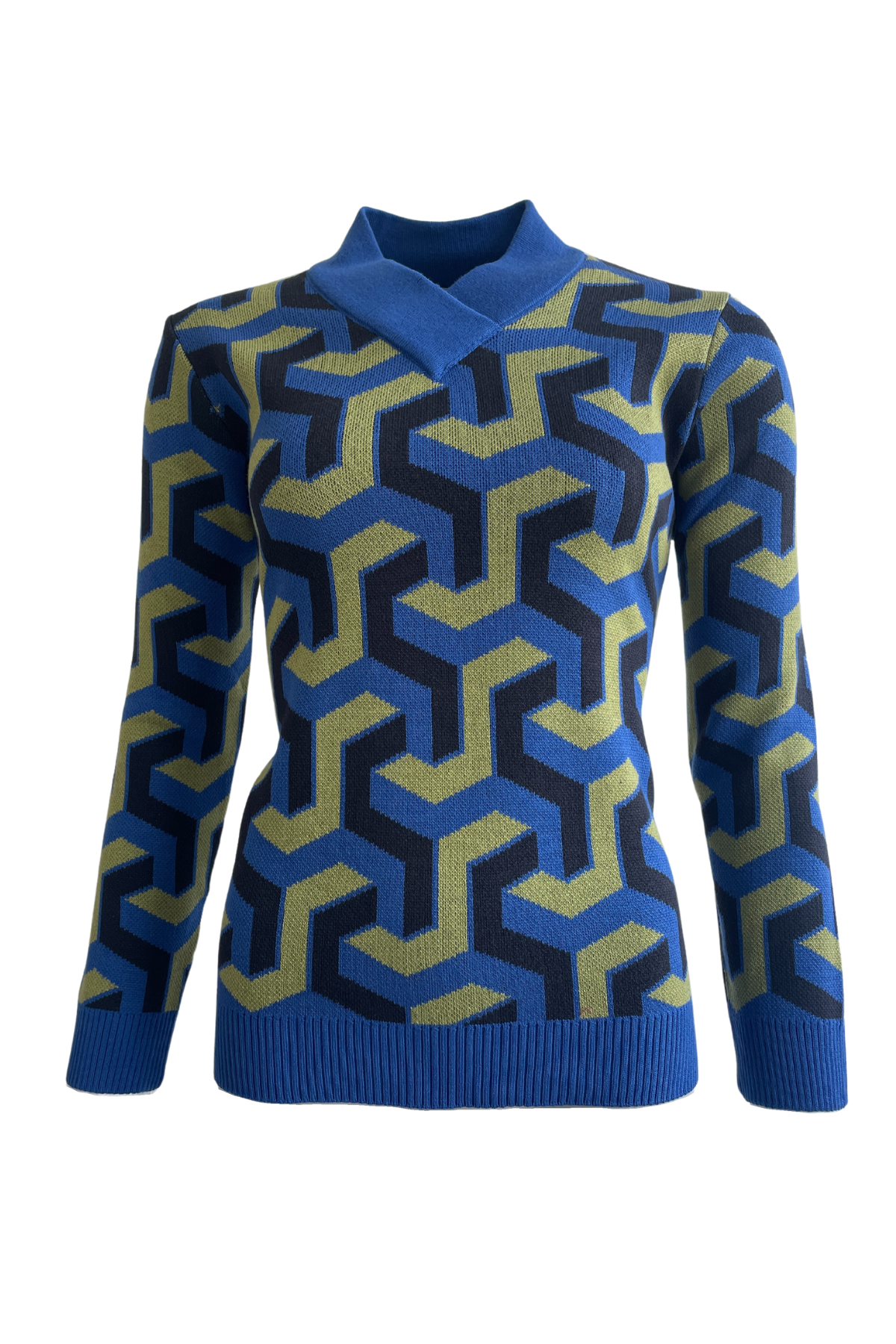 Bon Tricot Trui Blauw