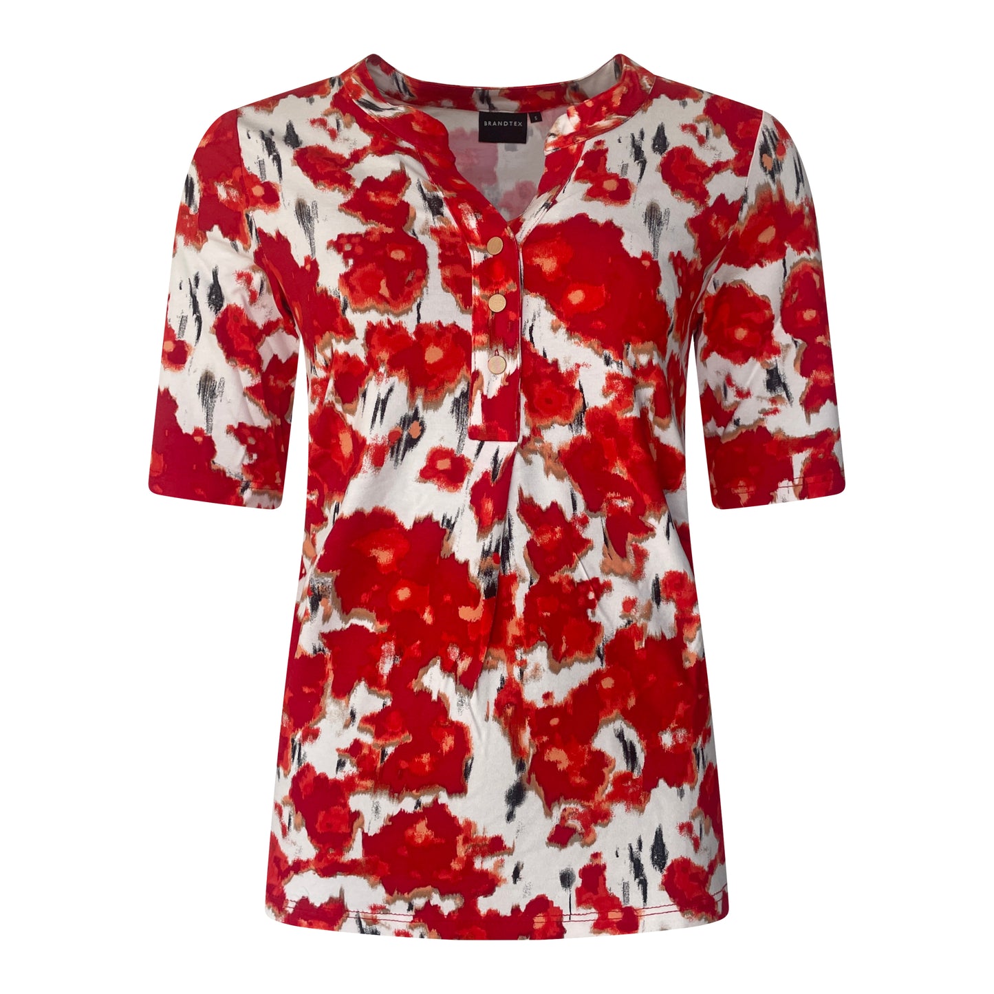 Brandtex t-shirt Lena Voorkant Rood