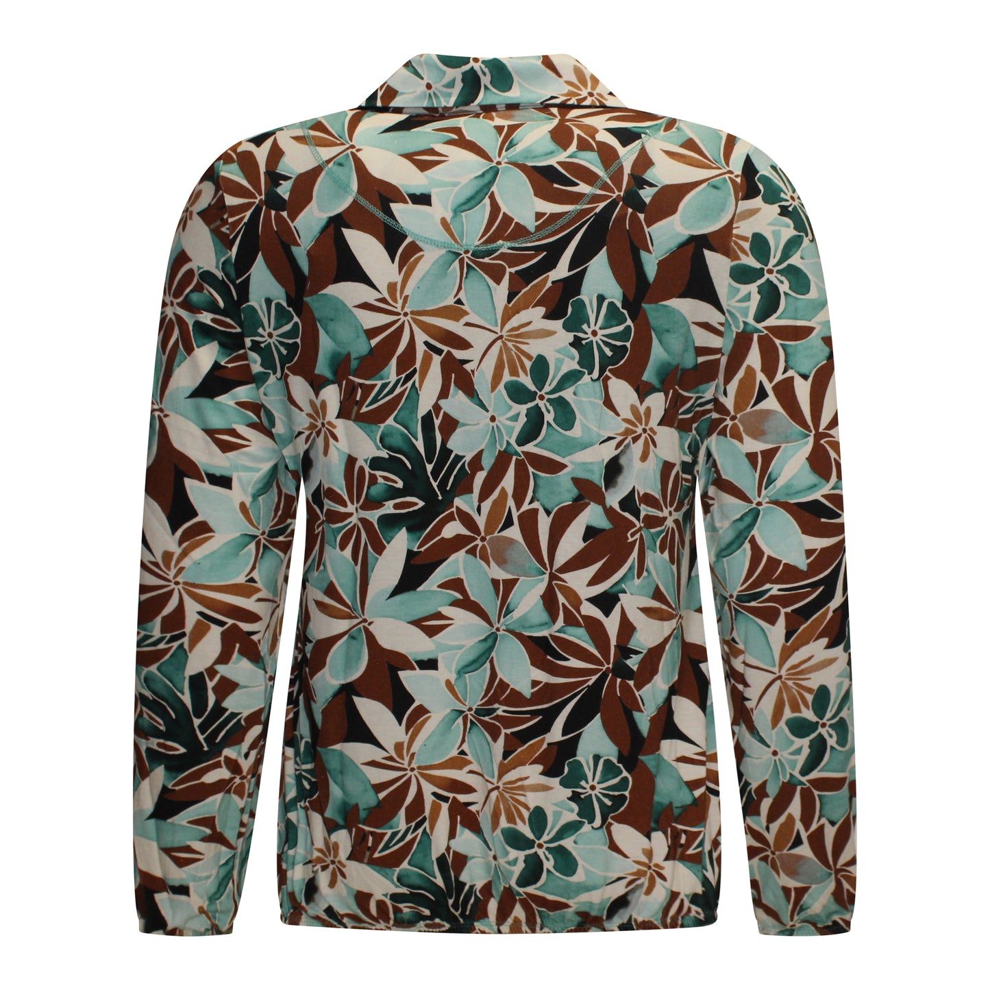 Achterzijde van Sensia Blouson Nova met zachte valling en patroon.