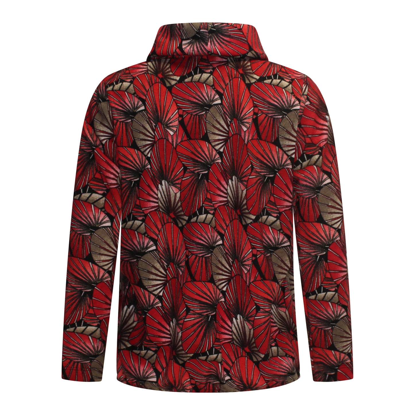 Achterzijde van Sensia Blouson Tova met rechte snit, zachte stof en elastiek in de zoom voor een subtiele blousonvorm.