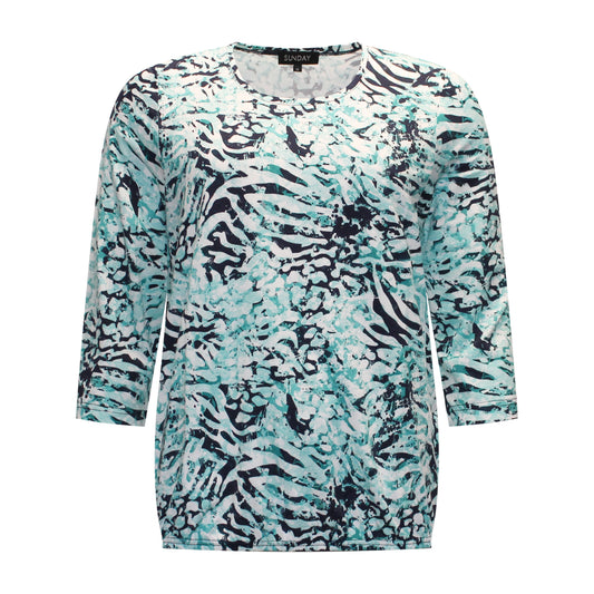 Sunday T-shirt Moniek Voorzijde Mintgroen