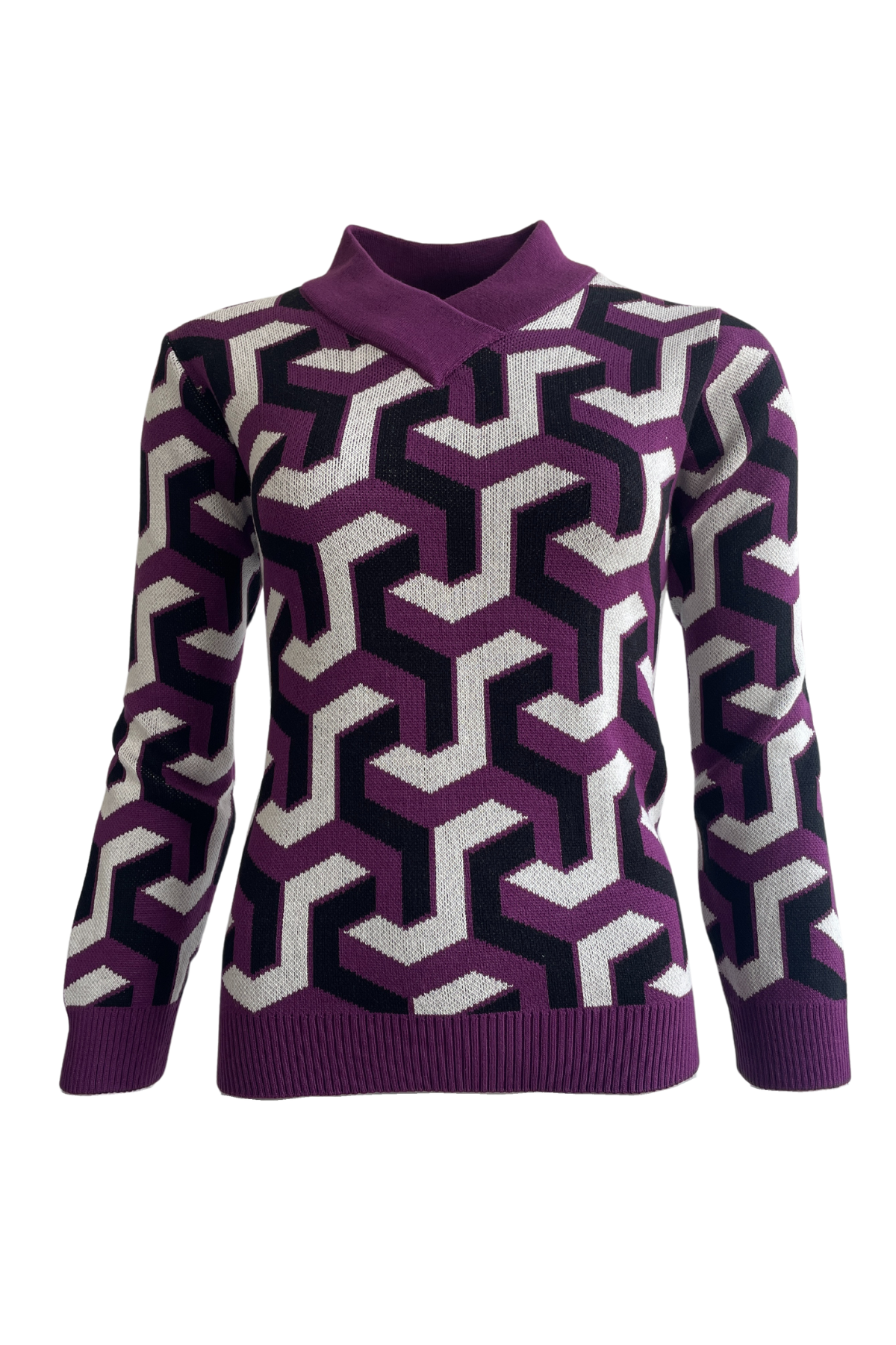 Bon Tricot Trui Paars