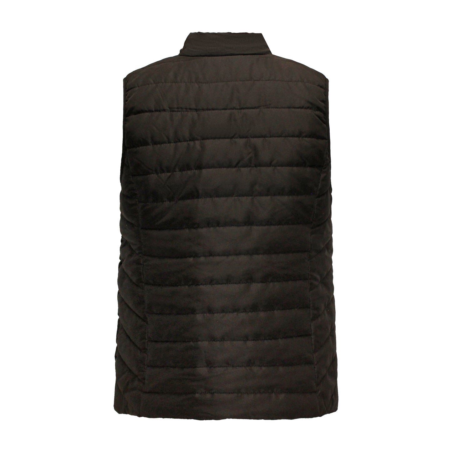 Achterzijde van Brandtex bodywarmer Nadine in zwart.