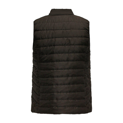Achterzijde van Brandtex bodywarmer Nadine in zwart.