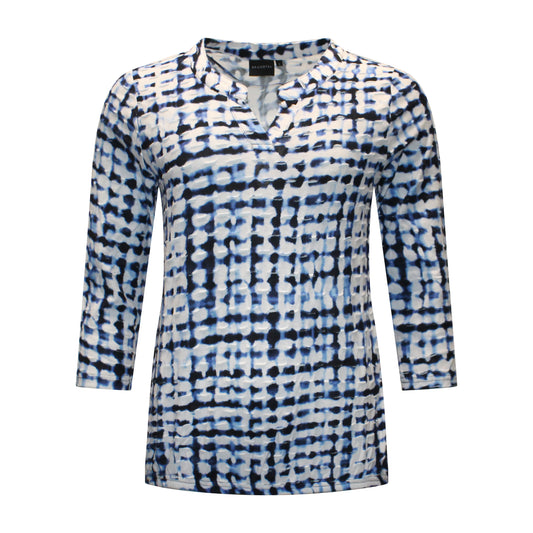 Brandtex blouson Anja Voorzijde Blauw