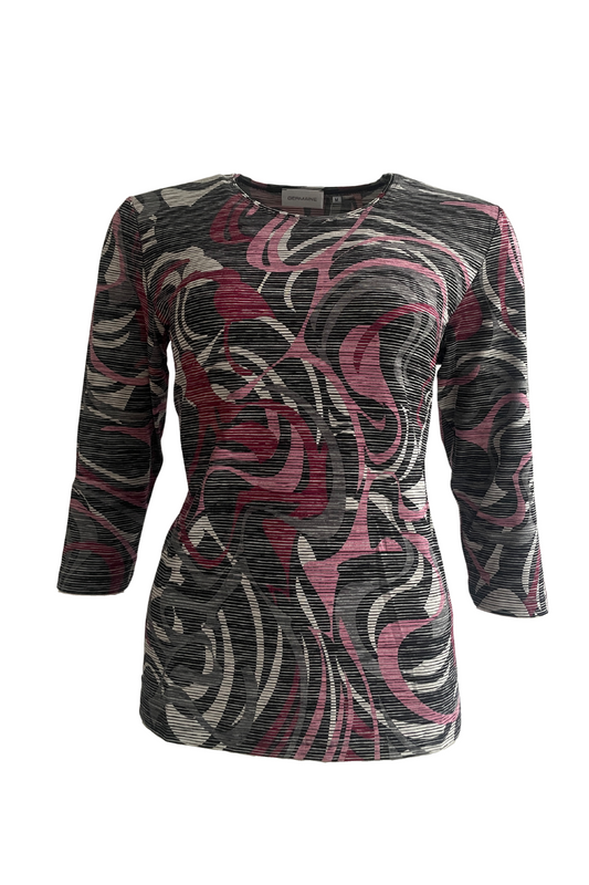 Germaine Shirt 3/4 Cassis