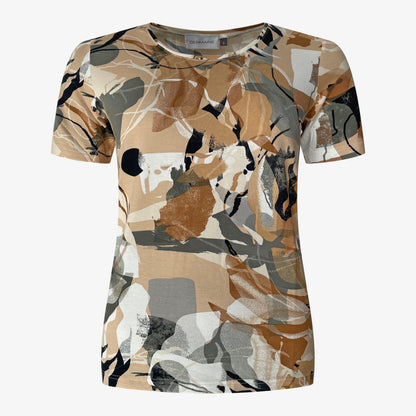 Germaine t-shirt Juna Voorkant Taupe