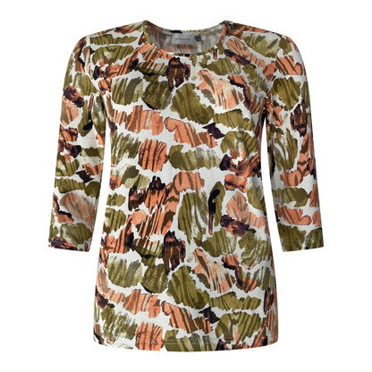 Germaine t-shirt Siena Voorkant Groen