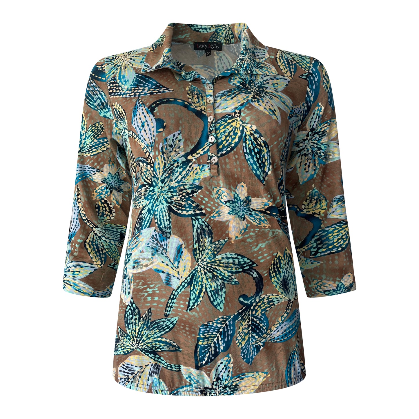 Lady Style Blouson Livia Voorkant Marine