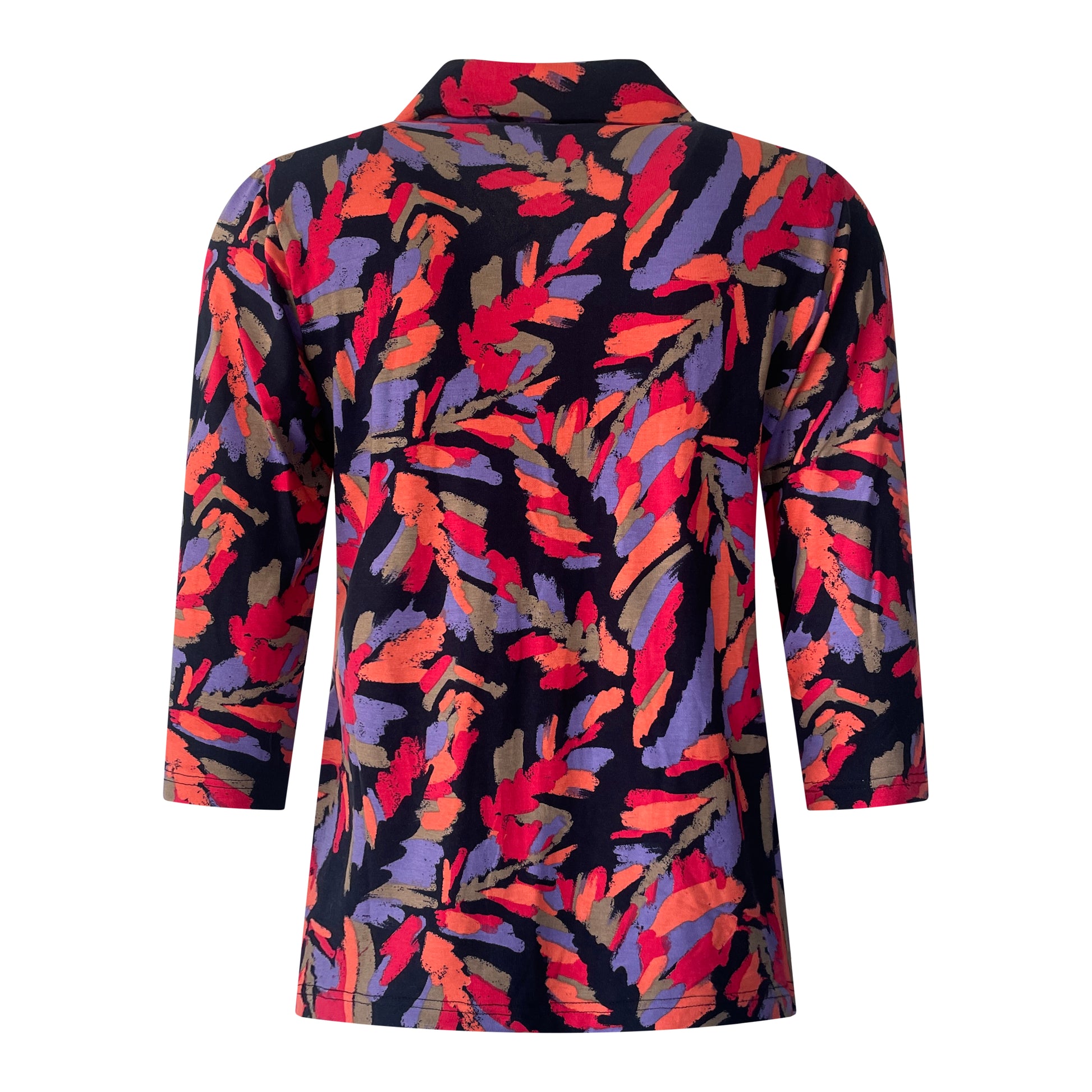Lady Style Poloshirt Nola Achterkant Rood