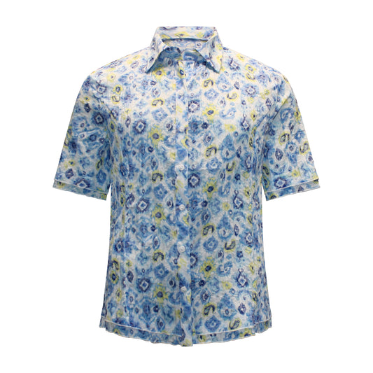 Navigazione blouse Renate Voorzijde Blauw