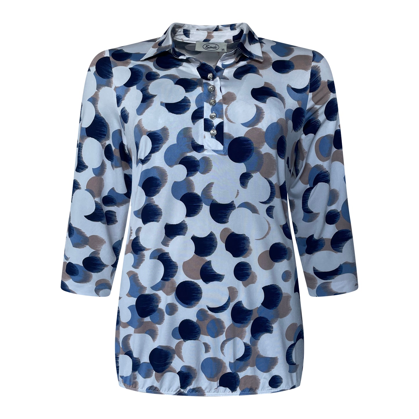 Sensia Blouson Celia Voorkant Blauw