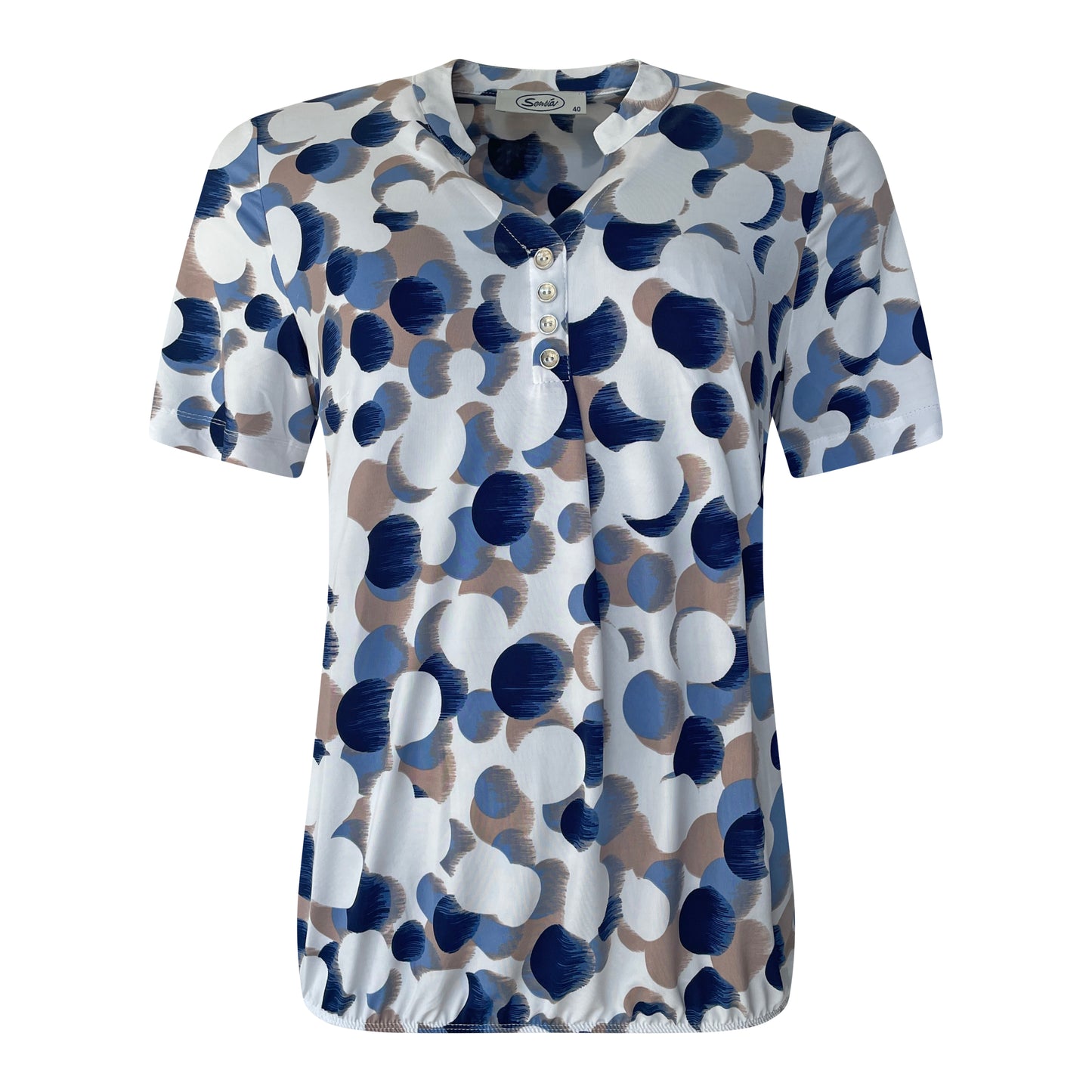 Sensia Blouson Elise Voorkant Blauw