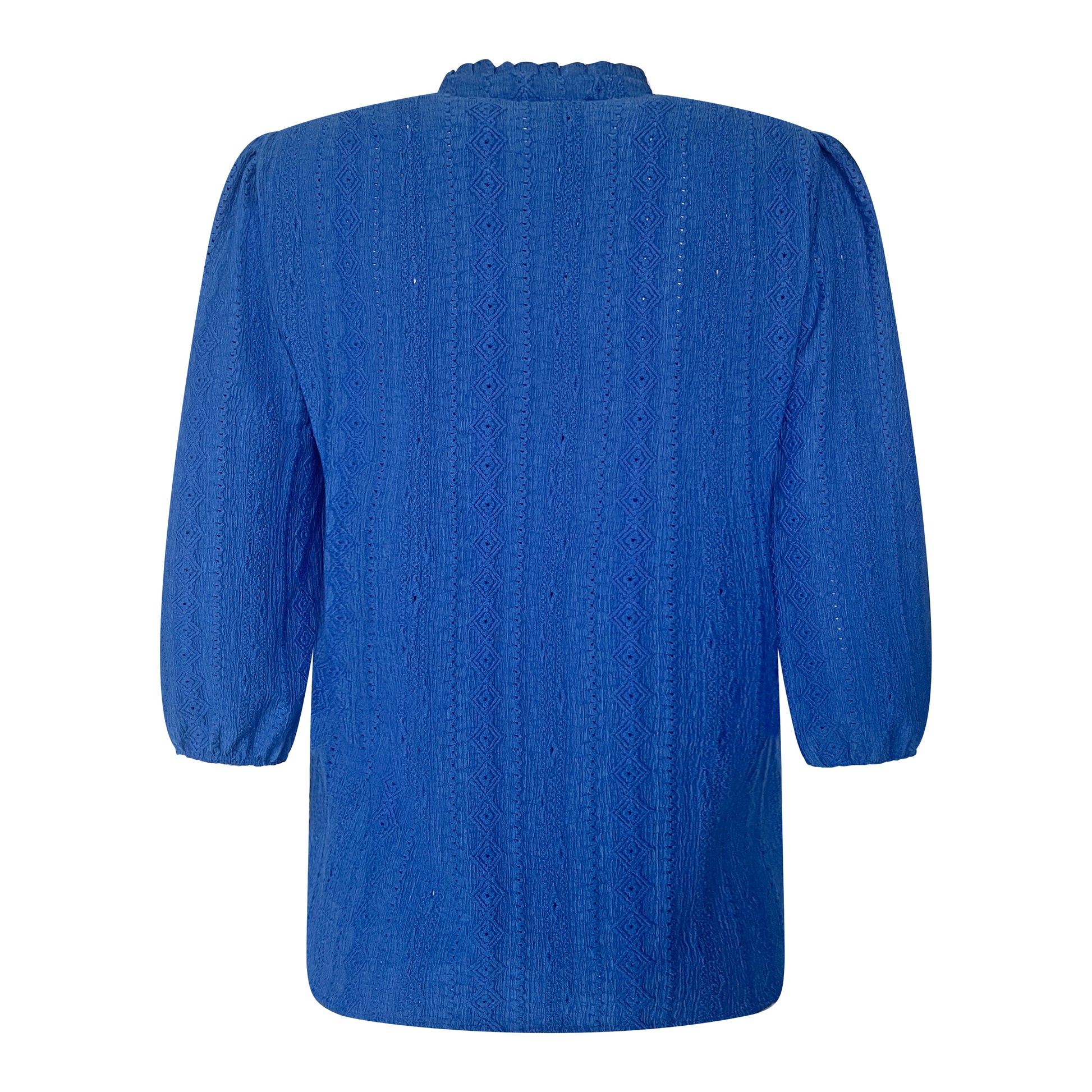 Sensia Blouson Iris Achterkant Kobalt Blauw
