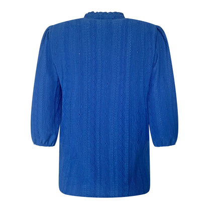 Sensia Blouson Iris Achterkant Kobalt Blauw