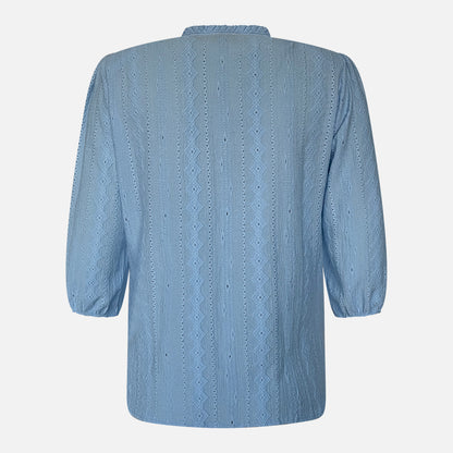 Sensia Blouson Iris Achterkant Lichtblauw