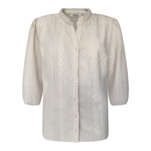 Sensia Blouson Iris Voorkant Beige