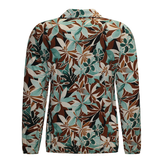 Achterzijde van Sensia Blouson Nova met zachte valling en patroon.