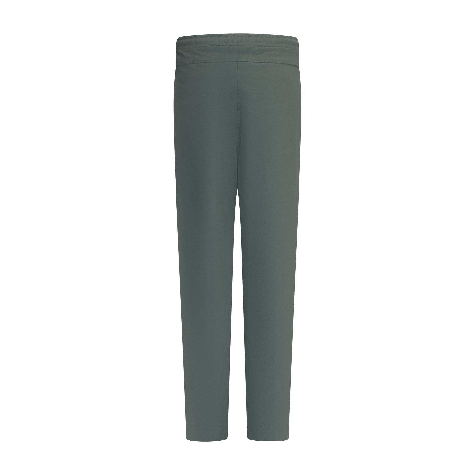 Achterzijde van Sensia Pantalon Peggy in groen, korte lengte, winterkwaliteit, met elastische band en zakken.