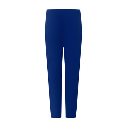 Achterzijde van Sensia Pantalon Penny in kobaltblauw, korte lengte met comfortabele pasvorm.