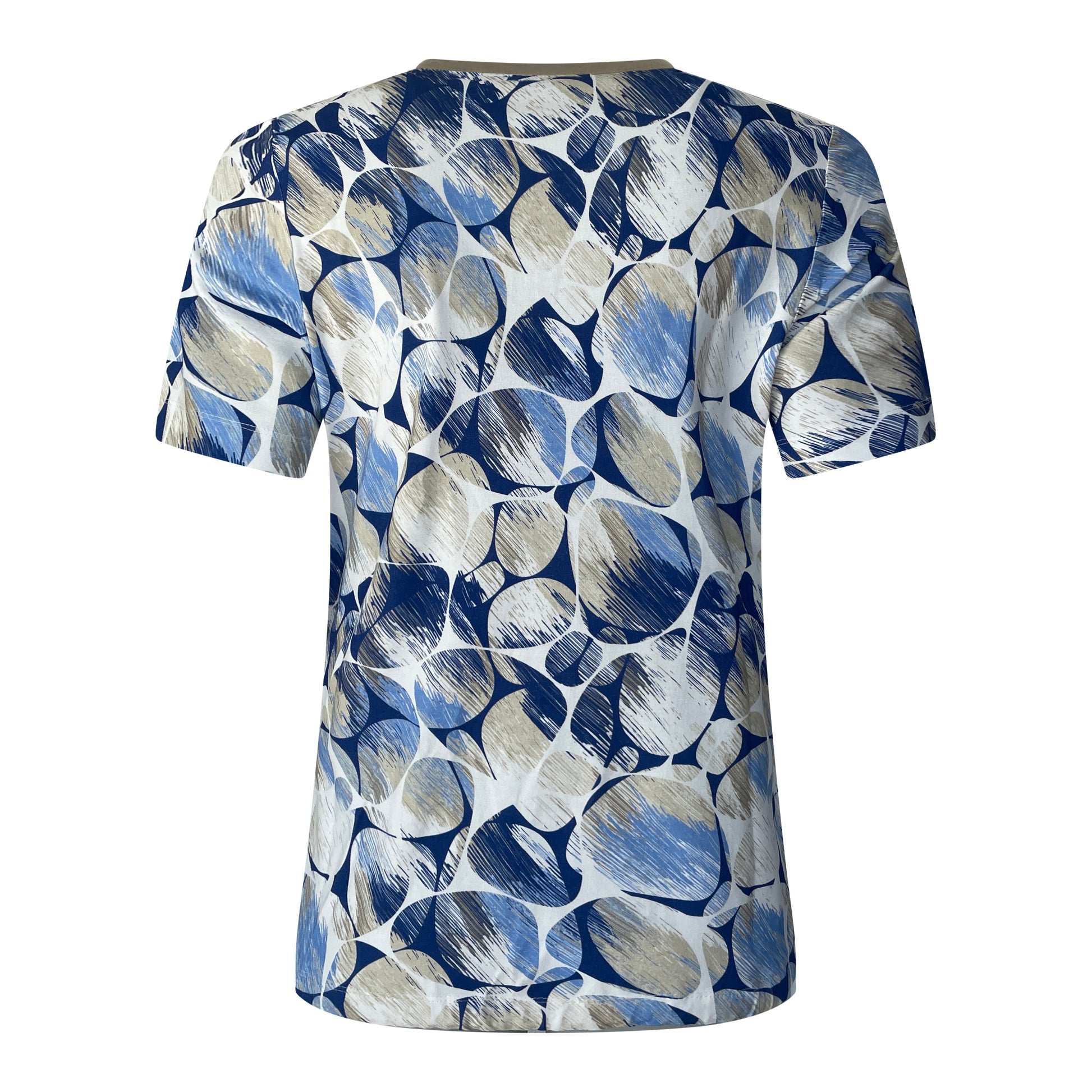 Sensia t-shirt Olivia Achterkant Blauw