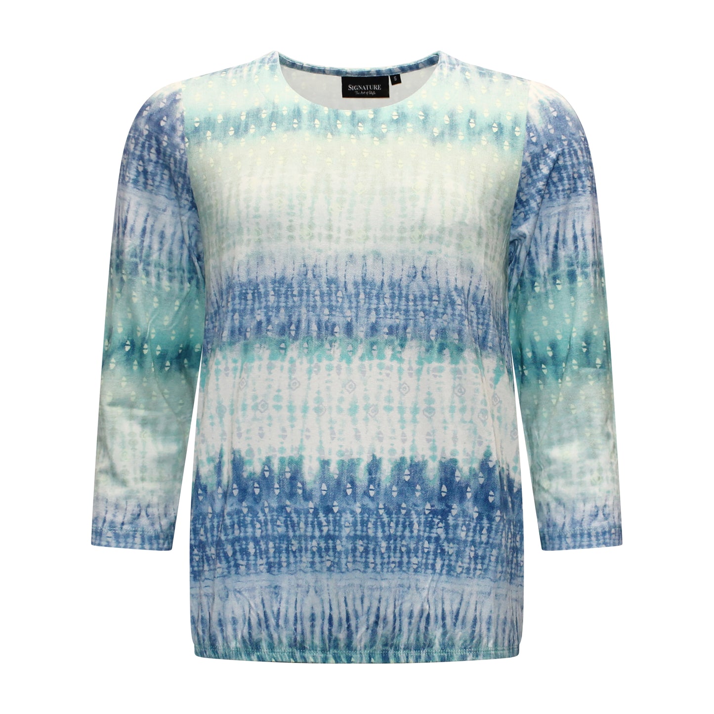 Signature blouson Annika Voorzijde Blauw/Groen