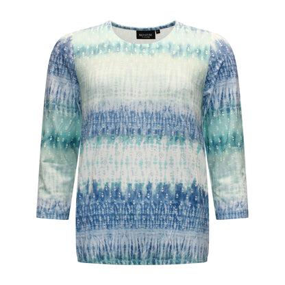 Signature blouson Annika Voorzijde Blauw/Groen