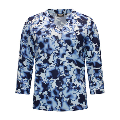 Signature t-shirt Linda Voorzijde Blauw